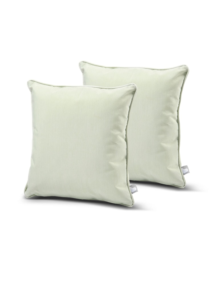 Extreme Lounging Pastel Green B Cushion Outdoor Garden Twin Pack - Image 1 of 2