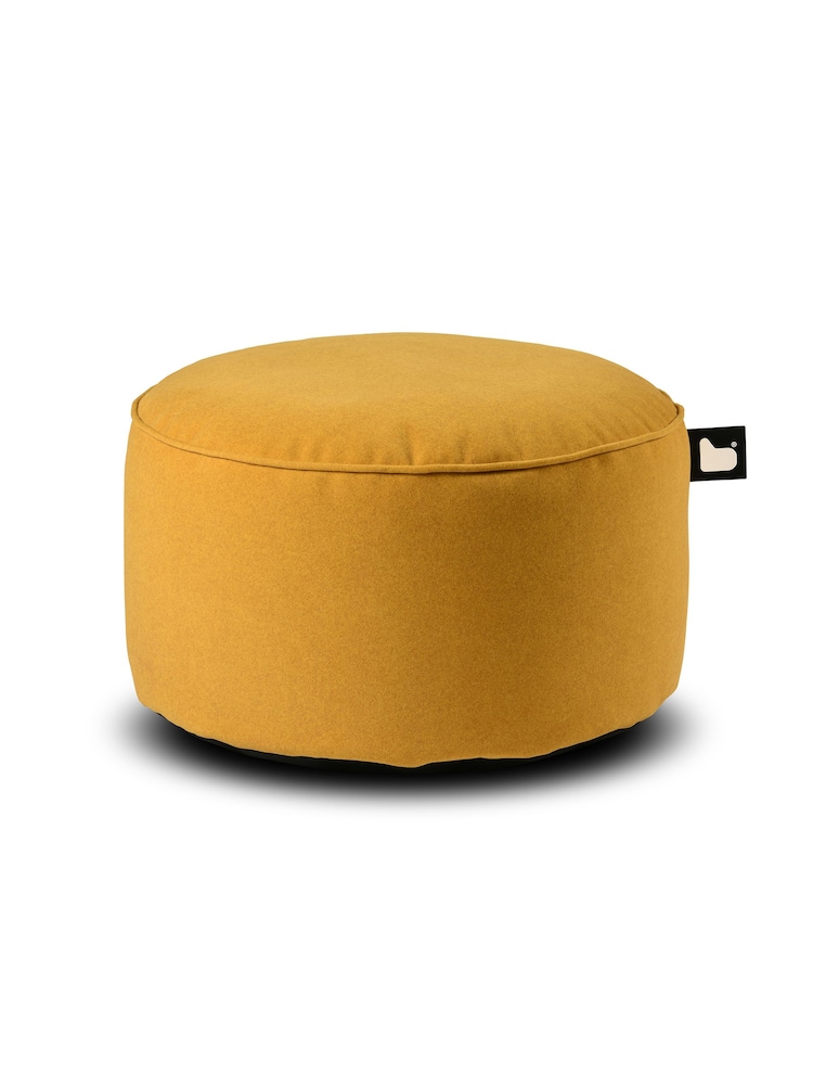Extreme Lounging Mustard B Pouffe Brushed Faux Suede Indoor Bean Bag - Image 1 of 1