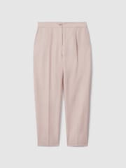 Reiss Pink Farrah Tapered Suit Trousers with TENCEL™ Fibers - Image 2 of 5
