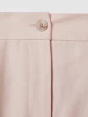 Reiss Pink Farrah Tapered Suit Trousers with TENCEL™ Fibers - Image 5 of 5