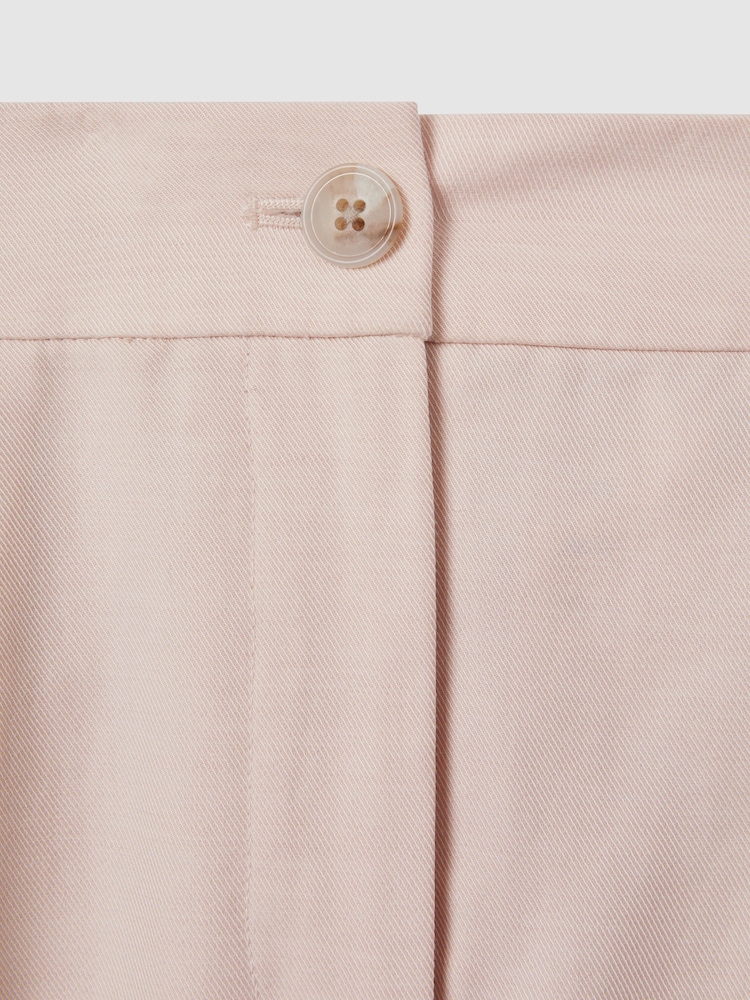 Reiss Pink Farrah Tapered Suit Trousers with TENCEL™ Fibers - Image 5 of 5