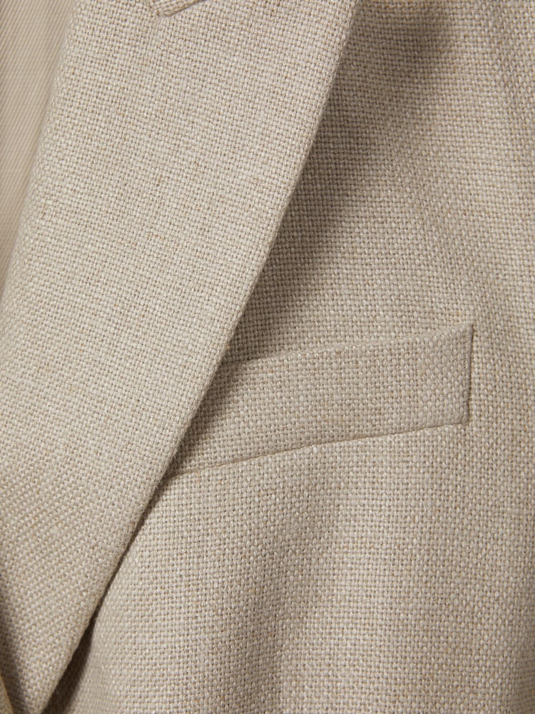 Reiss Natural Cassie Linen Belted Waistcoat - Image 6 of 6