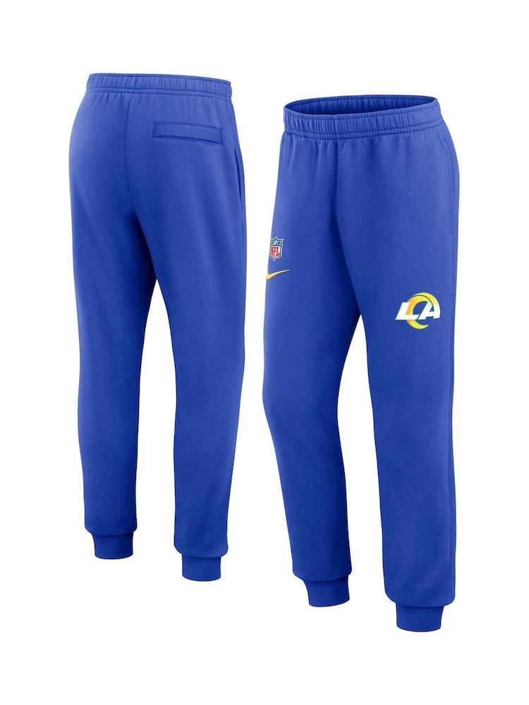 Fanatics Blue NFL Los Angeles Rams Sideline Club Fleece Joggers - Image 1 of 3