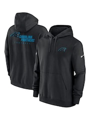 Fanatics Carolina Panthers Sideline Club Black Fleece Pullover Hoodie - Image 1 of 3