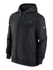 Fanatics Carolina Panthers Sideline Club Black Fleece Pullover Hoodie - Image 2 of 3