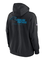 Fanatics Carolina Panthers Sideline Club Black Fleece Pullover Hoodie - Image 3 of 3
