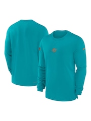 Fanatics Green NFL Miami Dolphins Sideline Dri-FIT Player Long Sleeve Top - Image 1 of 3