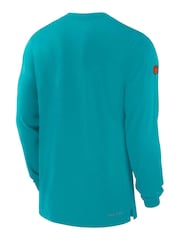 Fanatics Green NFL Miami Dolphins Sideline Dri-FIT Player Long Sleeve Top - Image 3 of 3