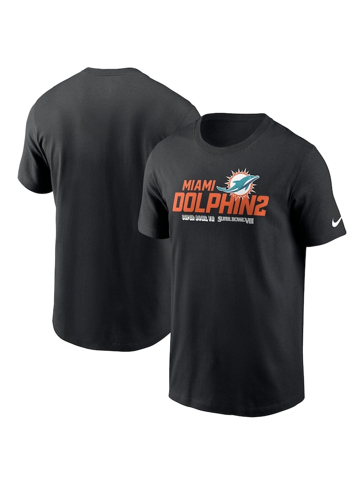 Fanatics NFL Miami Dolphins Local Essential 100% Cotton Black T-Shirt - Image 1 of 3