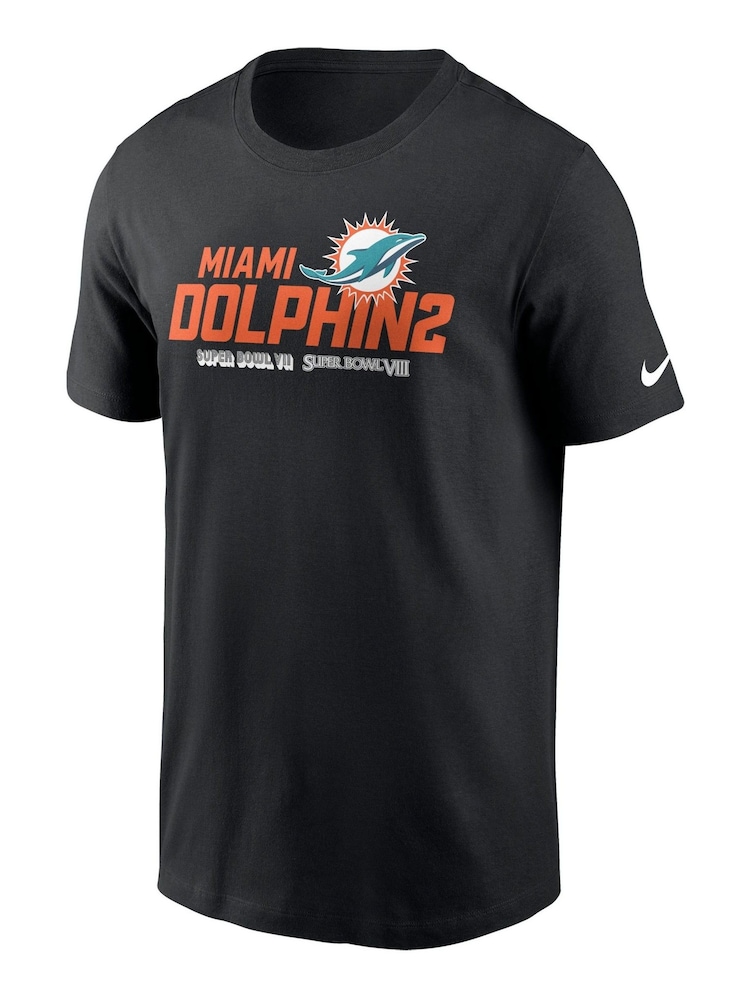 Fanatics NFL Miami Dolphins Local Essential 100% Cotton Black T-Shirt - Image 2 of 3