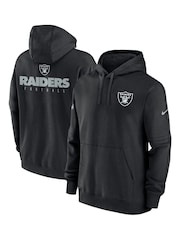 Fanatics Las Vegas Raiders Sideline Club Black Fleece Pullover Hoodie - Image 1 of 3