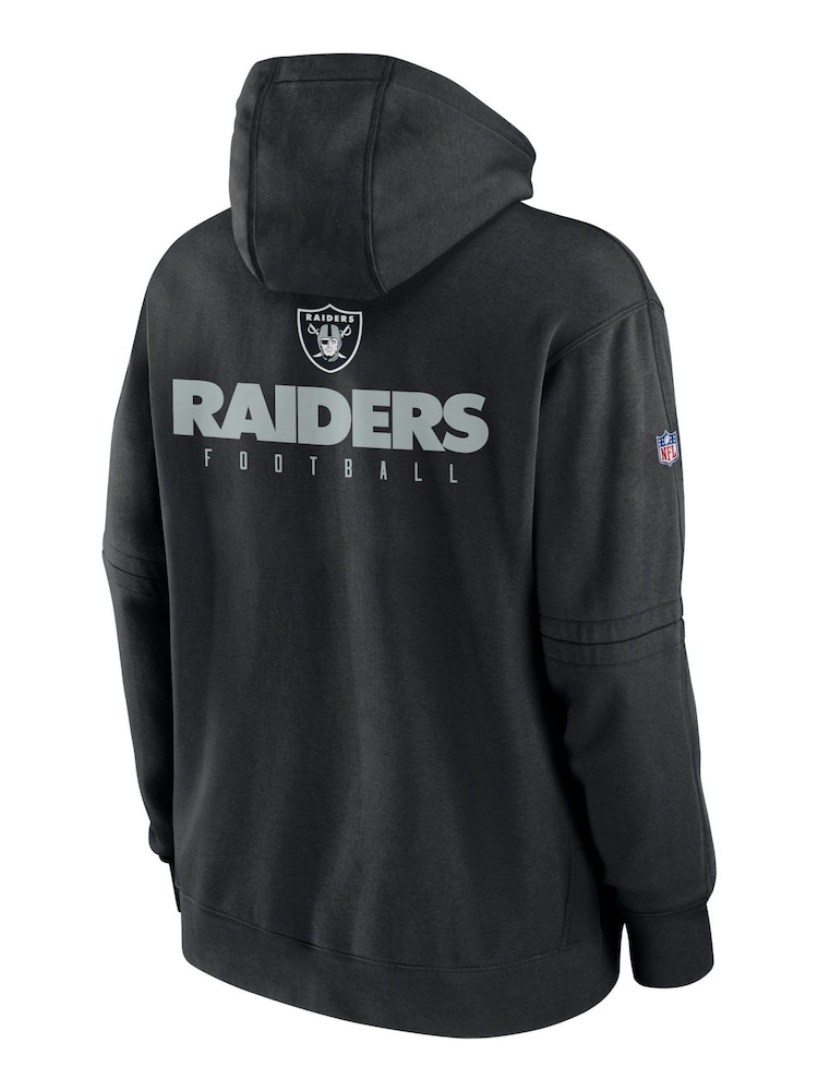 Fanatics Las Vegas Raiders Sideline Club Black Fleece Pullover Hoodie - Image 3 of 3