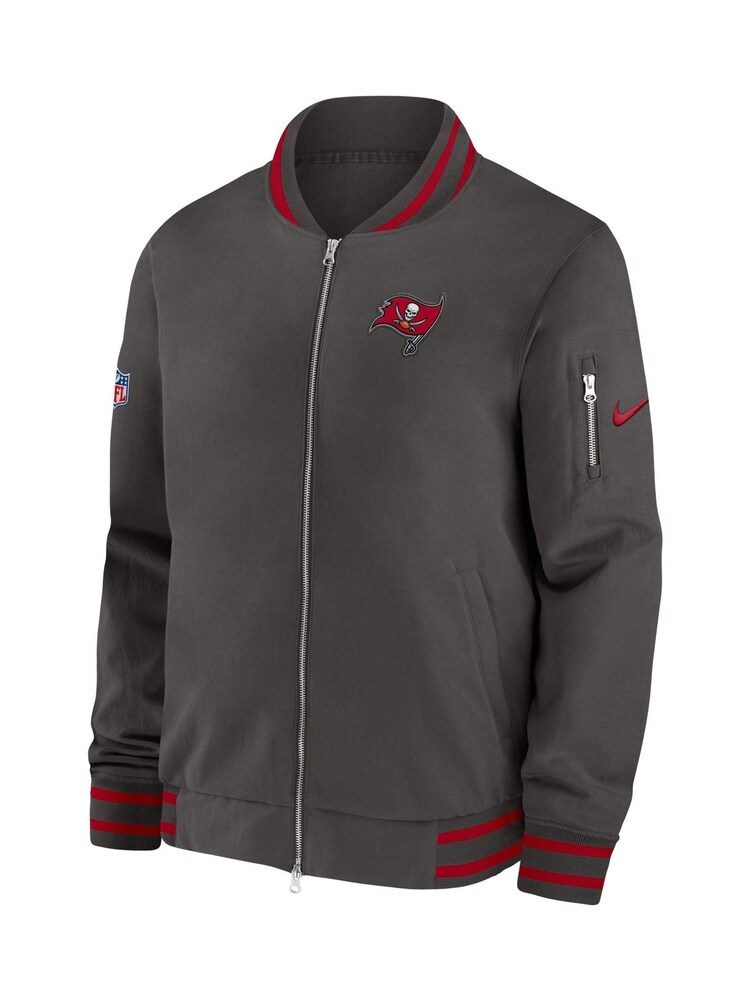 Fanatics NFL Tampa Bay Buccaneers Sideline Coach Bomber Black Jacket - Image 2 of 3