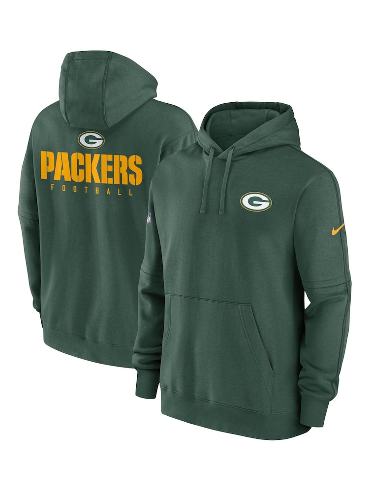 Fanatics Green Bay Packers Sideline Club Fleece Pullover Hoodie - Image 1 of 3
