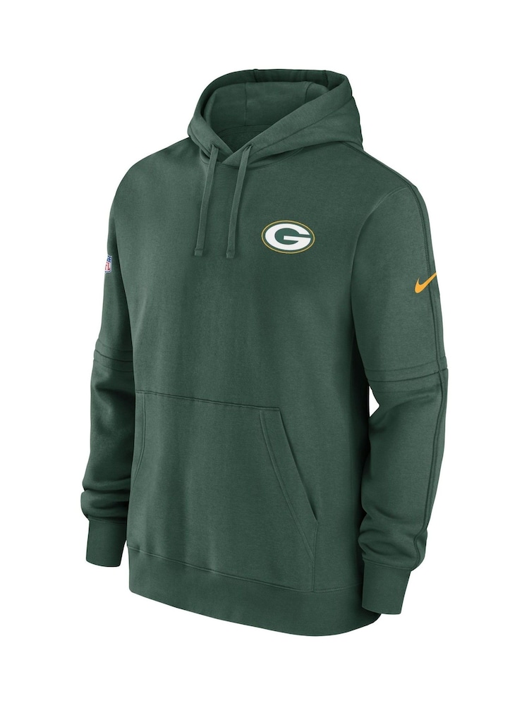 Fanatics Green Bay Packers Sideline Club Fleece Pullover Hoodie - Image 2 of 3