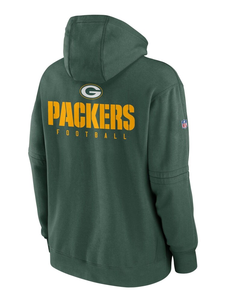 Fanatics Green Bay Packers Sideline Club Fleece Pullover Hoodie - Image 3 of 3