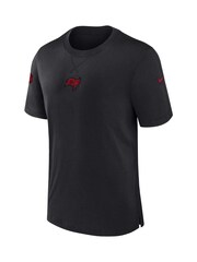 Fanatics Dri-FIT 100% Cotton NFL Tampa Bay Buccaneers Sideline Player Short Sleeve Black Top - Image 2 of 3