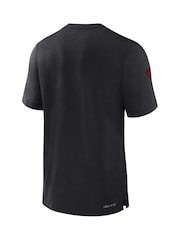 Fanatics Dri-FIT 100% Cotton NFL Tampa Bay Buccaneers Sideline Player Short Sleeve Black Top - Image 3 of 3