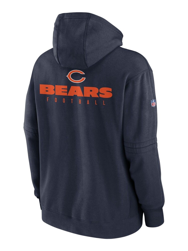 Fanatics Blue Chicago Bears Sideline Club Fleece Pullover Hoodie - Image 3 of 3