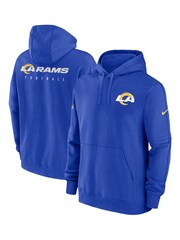 Fanatics Blue Los Angeles Rams Sideline Club Fleece Pullover Hoodie - Image 1 of 3