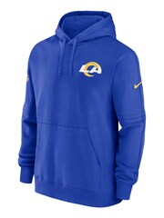 Fanatics Blue Los Angeles Rams Sideline Club Fleece Pullover Hoodie - Image 2 of 3