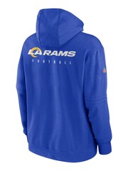 Fanatics Blue Los Angeles Rams Sideline Club Fleece Pullover Hoodie - Image 3 of 3