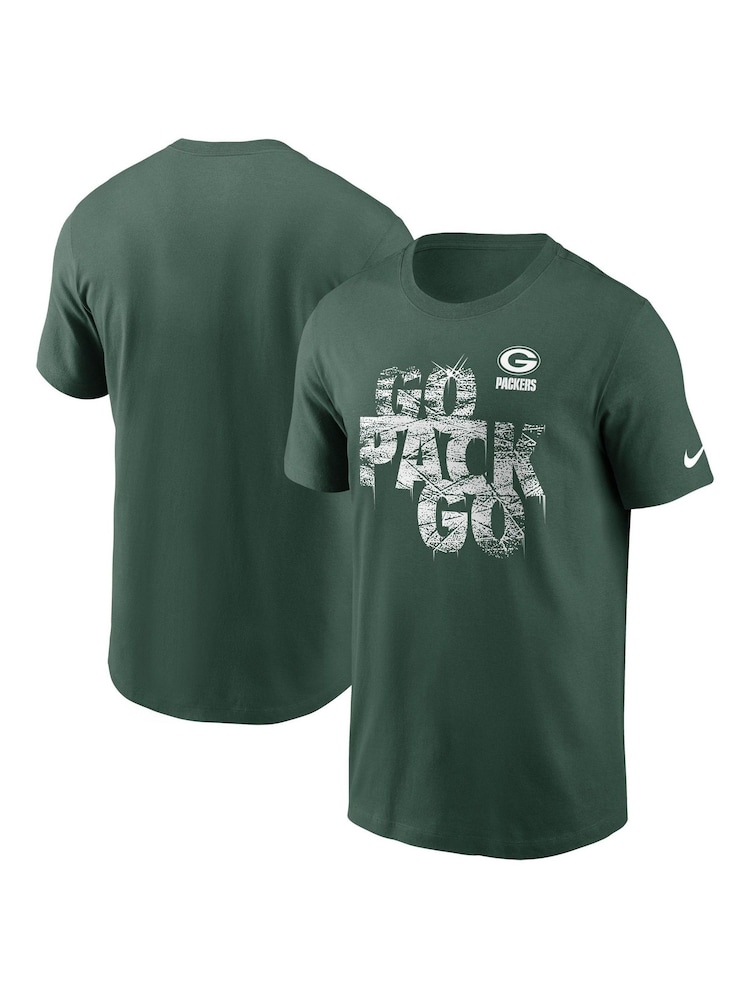 Fanatics Green NFL Bay Packers Local Essential 100% Cotton T-Shirt - Image 1 of 3 Fanatics Green NFL Bay Packers Local Essential 100% Cotton T-Shirt - Image 1 of 3
