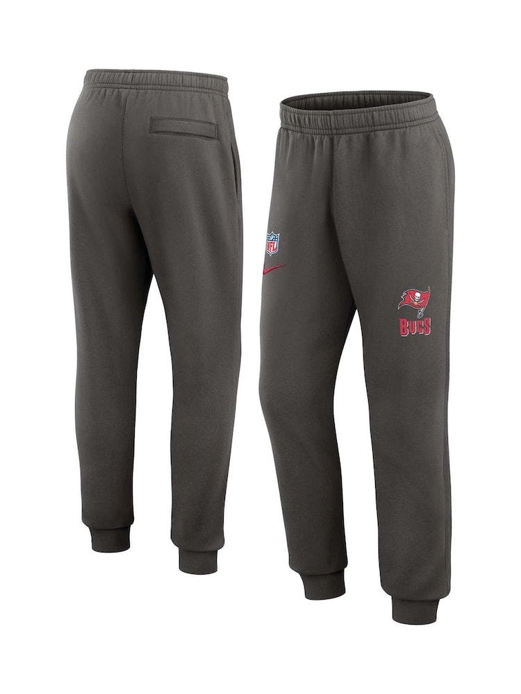 Fanatics Grey NFL Tampa Bay Buccaneers Sideline Club Fleece Joggers - Image 1 of 3