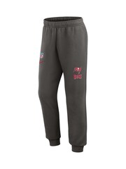 Fanatics Grey NFL Tampa Bay Buccaneers Sideline Club Fleece Joggers - Image 2 of 3