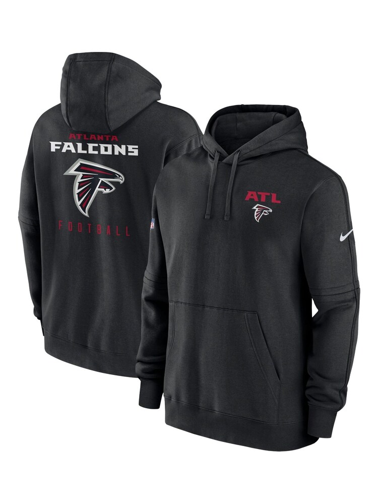 Fanatics Atlanta Falcons Sideline Club Black Fleece Pullover Hoodie - Image 1 of 3
