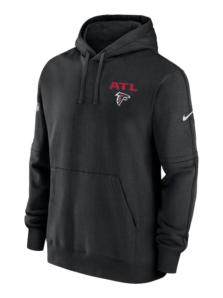 Fanatics Atlanta Falcons Sideline Club Black Fleece Pullover Hoodie - Image 2 of 3