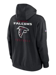 Fanatics Atlanta Falcons Sideline Club Black Fleece Pullover Hoodie - Image 3 of 3