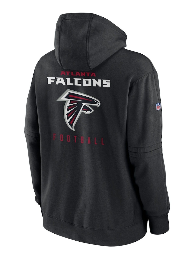 Fanatics Atlanta Falcons Sideline Club Black Fleece Pullover Hoodie - Image 3 of 3