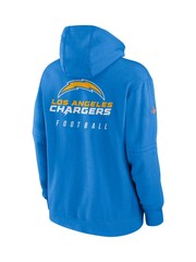 Fanatics Blue Los Angeles Chargers Sideline Club Fleece Pullover Hoodie - Image 3 of 3