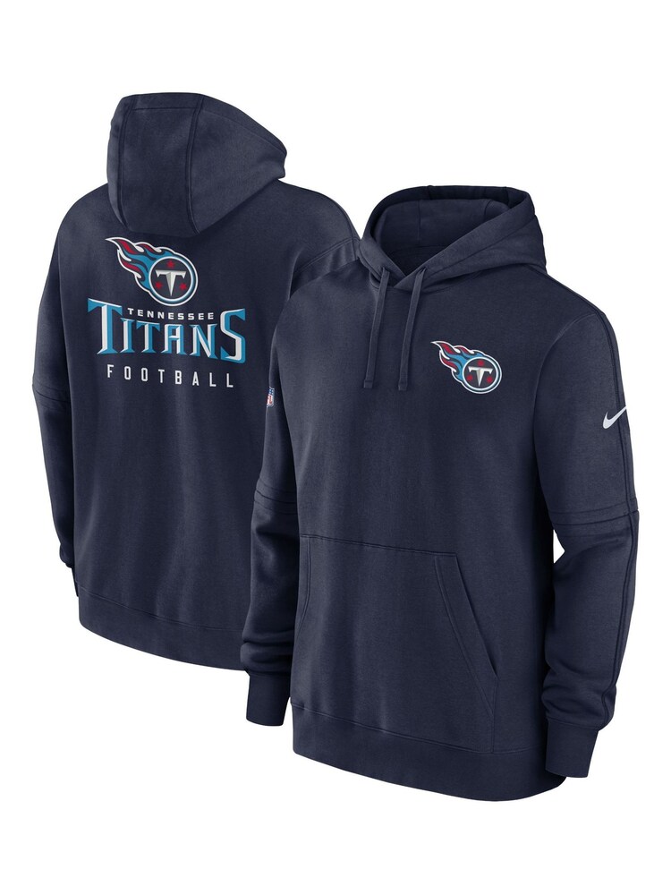 Fanatics Blue Tennessee Titans Sideline Club Fleece Pullover Hoodie - Image 1 of 3