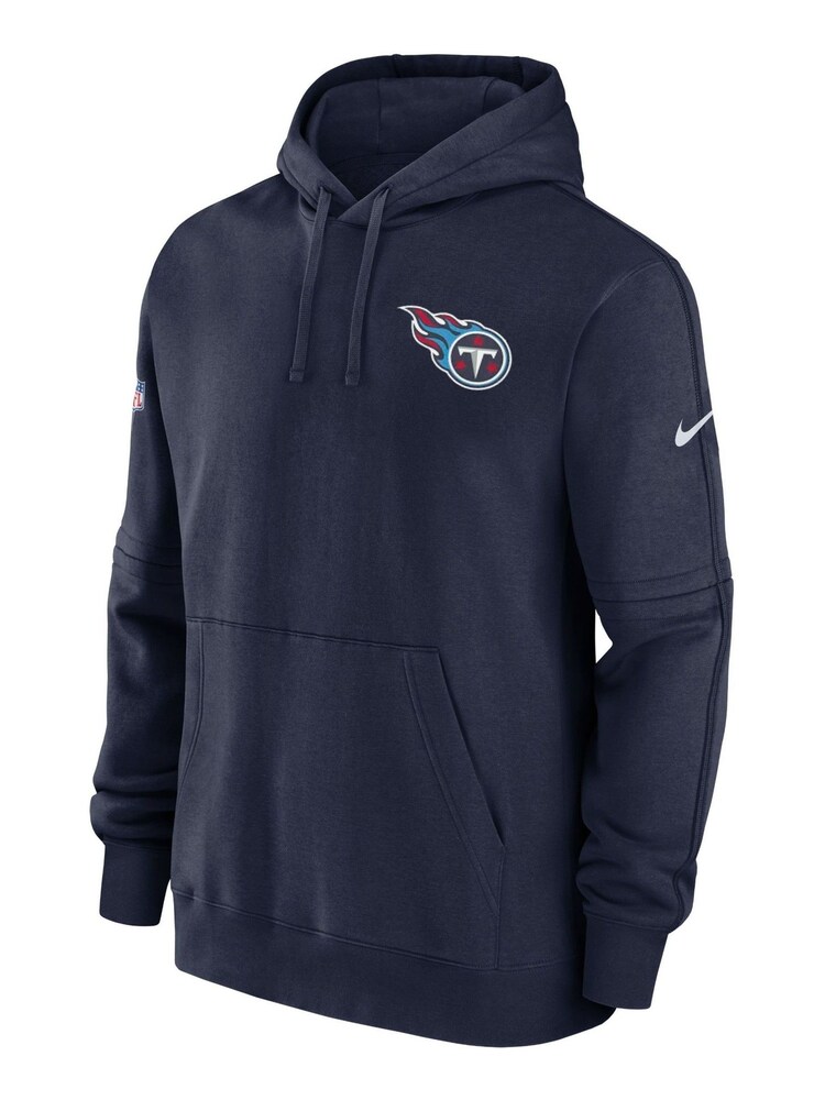 Fanatics Blue Tennessee Titans Sideline Club Fleece Pullover Hoodie - Image 2 of 3