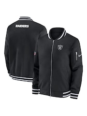 Fanatics NFL Las Vegas Raiders Sideline Coach Bomber Black Jacket - Image 1 of 3