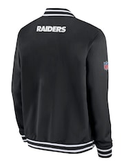 Fanatics NFL Las Vegas Raiders Sideline Coach Bomber Black Jacket - Image 3 of 3