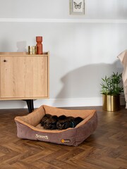 Scruffs Brown Thermal Dog Box Bed - Image 1 of 5