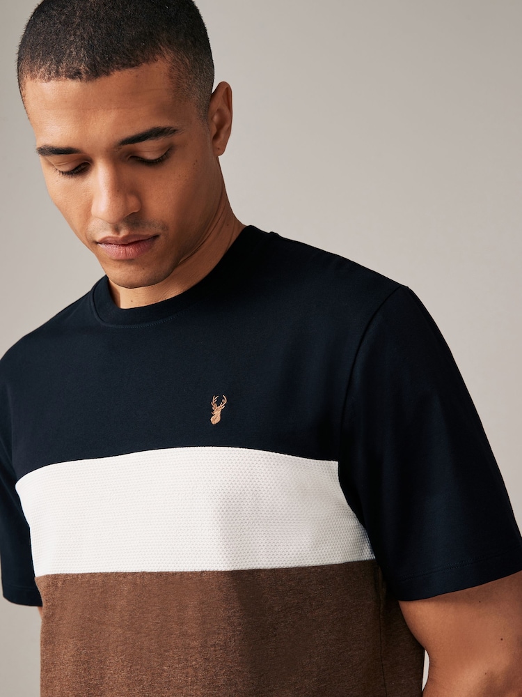 Black Tan Bubble Block T-Shirt - Image 1 of 8 Black Tan Bubble Block T-Shirt - Image 1 of 8