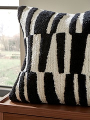 Jasper Conran London Black/White Papercut Tufted Cushion - Image 2 of 5