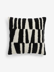 Jasper Conran London Black/White Papercut Tufted Cushion - Image 3 of 5