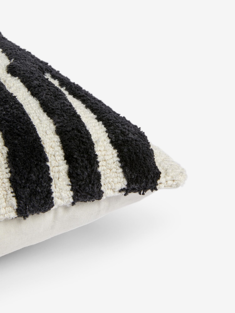 Jasper Conran London Black/White Papercut Tufted Cushion - Image 5 of 5