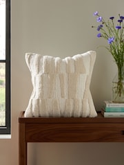 Jasper Conran London White Papercut Tufted Cushion - Image 1 of 5