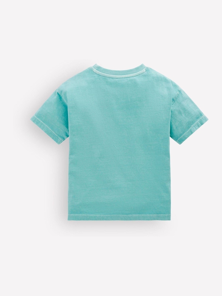 Boden Blue Relaxed Graphic T-Shirt - Image 2 of 3