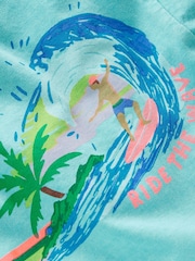 Boden Blue Relaxed Graphic T-Shirt - Image 3 of 3