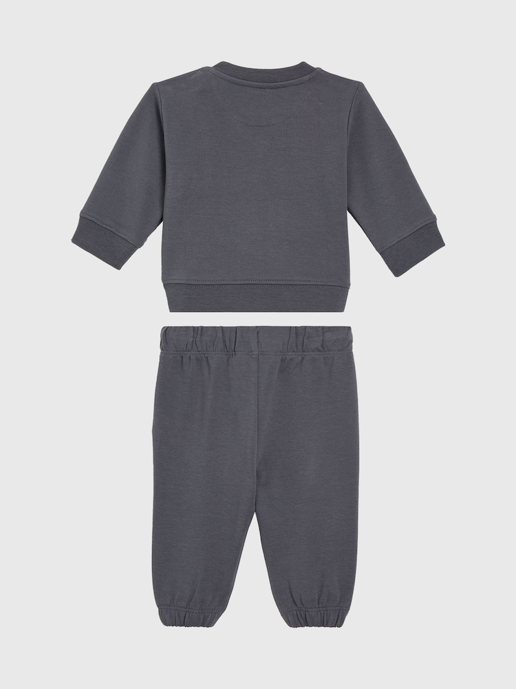 Calvin Klein Grey Monogram Sweatshirt Set - Image 2 of 2