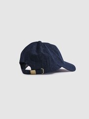 Reiss Blue Nancy Denim Baseball Cap - Image 3 of 5