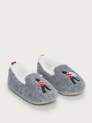 The White Company Grey London Soldier Slipper - Image 1 of 1