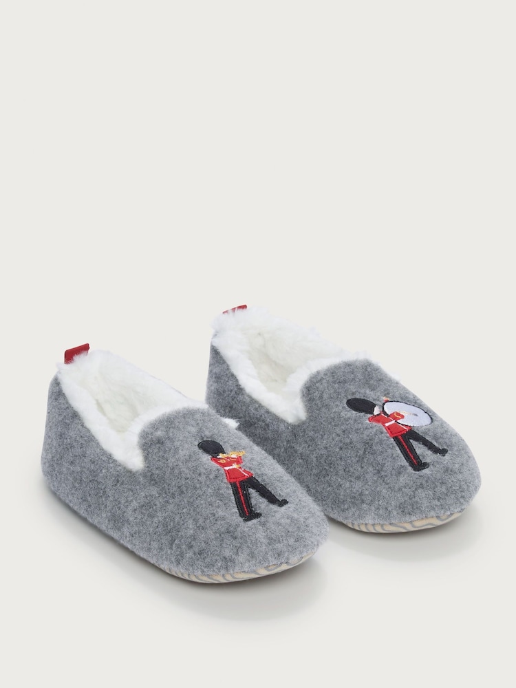The White Company Grey London Soldier Slipper - Image 1 of 1
